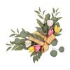 2 Delar Bröllopsbåge Blommor Blomsterarrangemang Konstgjord Blomsterswagg för