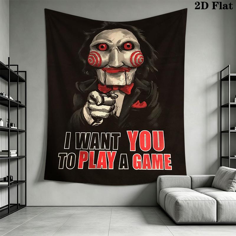 Games I'd like you to play Pattern Home Decor Tapestry, Wall Hanging, Decorative RV Wall Cloth.SGT0917001