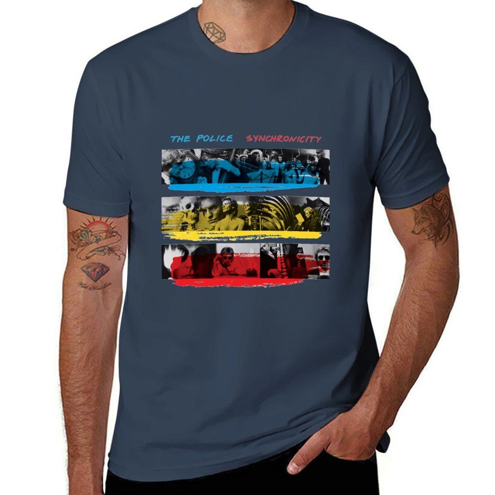 Synchronicity The Police TShirt Fashion Casual Short Sleeve Top S