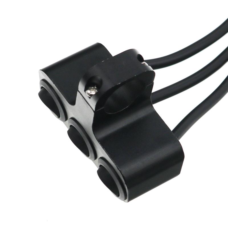 LMoDri Motorcycle Electric Accessories Modified Aluminum Alloy Switches Black Switch Headlights Spotlights Explosion