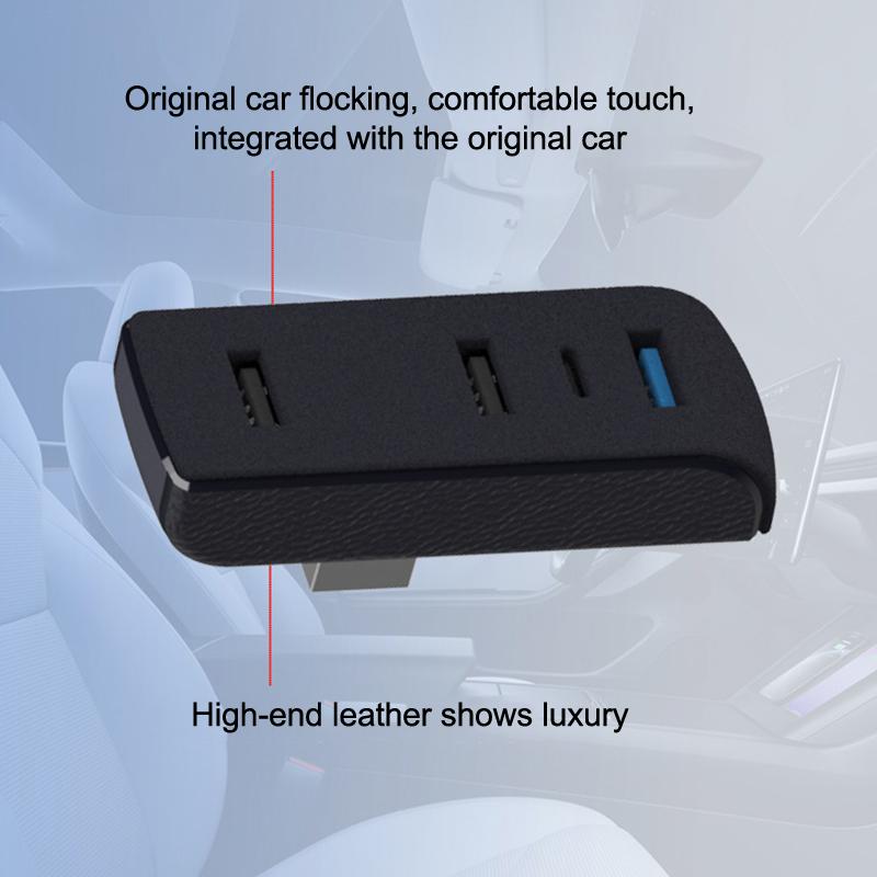 Dokovací stanice do přihrádky pro Tesla Model 3 Y 3+ Y Juniper USB Hub Porty USB Rozšiřovač Nabíječka Rozbočovač Dokovací stanice