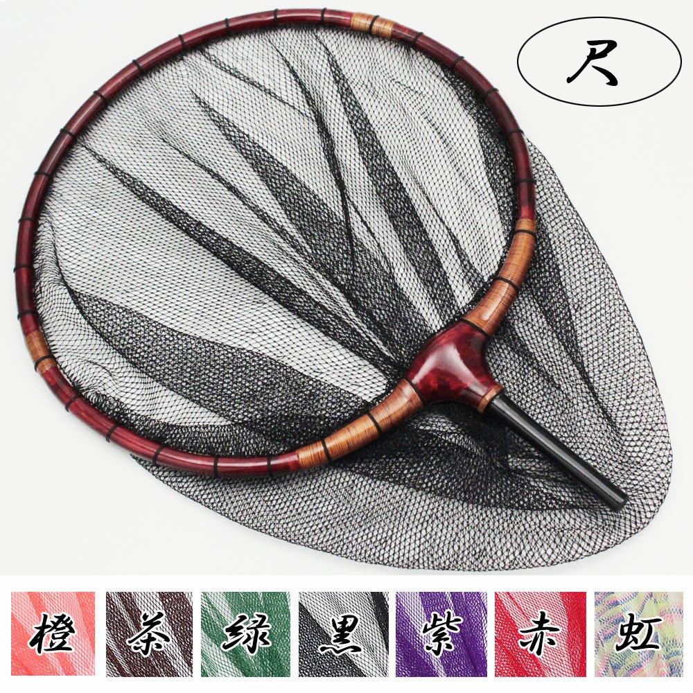 wooden spatula mesh Available in 7 colors Black Vermilion-painted rattan-wrapped net, 13.5cm/3mm (30037-30)