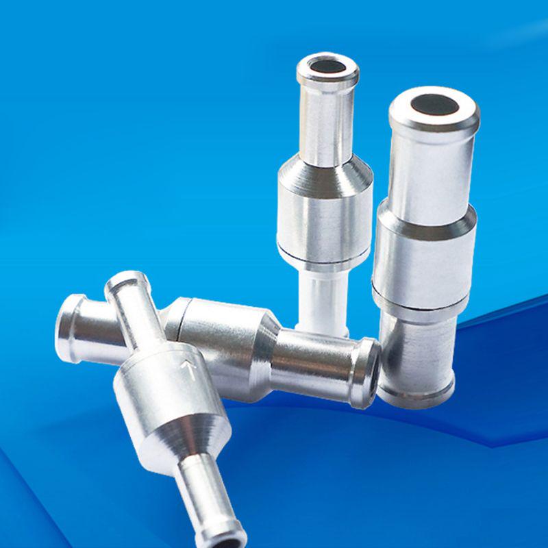 Nicht-Rückschlag Einweg-Kraftstoffrückschlagventil Aluminiumlegierung für Schlauch Auto Öl Wasserpumpen