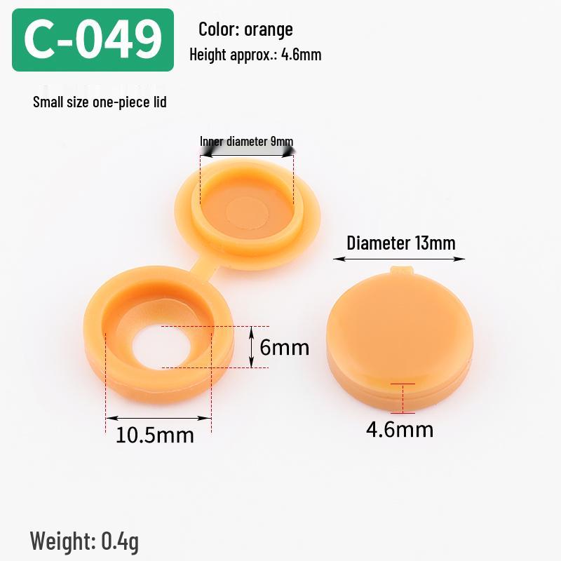 

Декоративная защелкивающаяся крышка для саморезов M4/M5 - Пластиковая круглая крышка