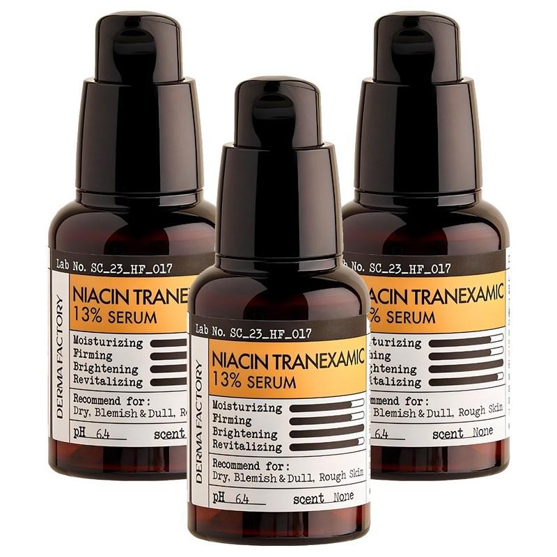 Derma Factory Niacin Tranexamsäure 13% Serum, 30ml, 3 Stück