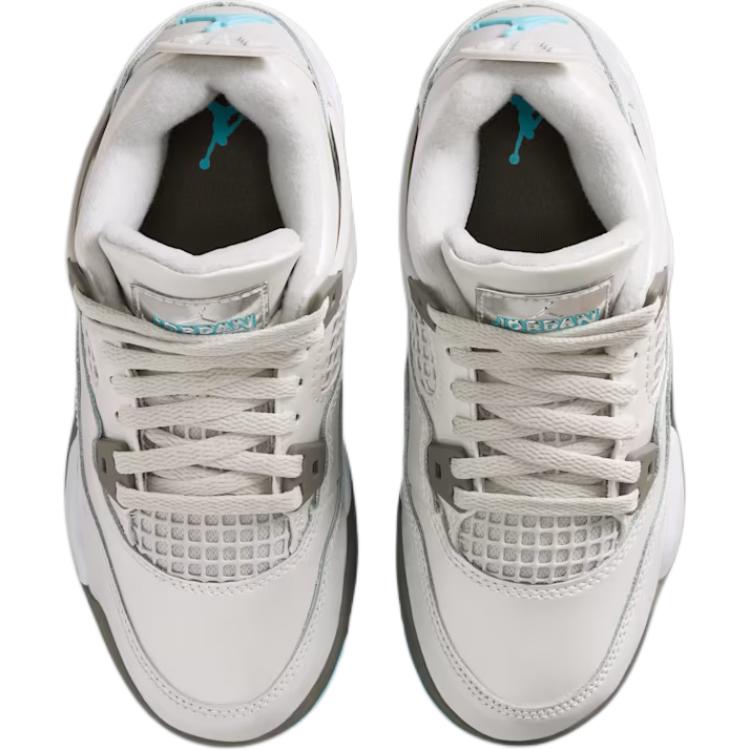 Air Jordan 4 Retro PS Photon Dust Blue Chill Kids Sneakers Grey Flat-Pewter White HV4682-014