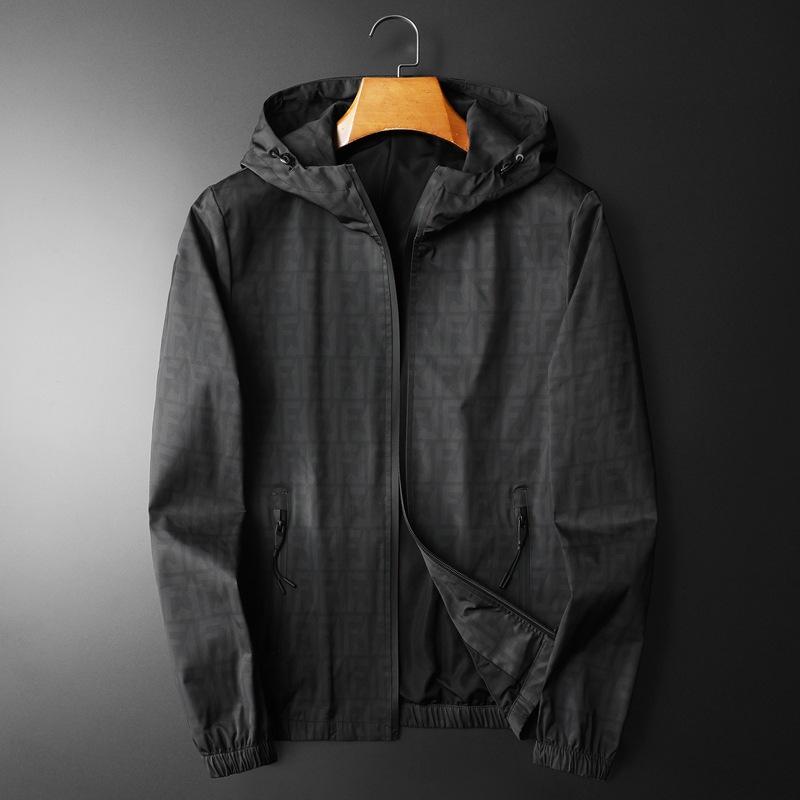 European Style Men's Spring/Autumn 2025 Trendy Casual Hooded Jacket