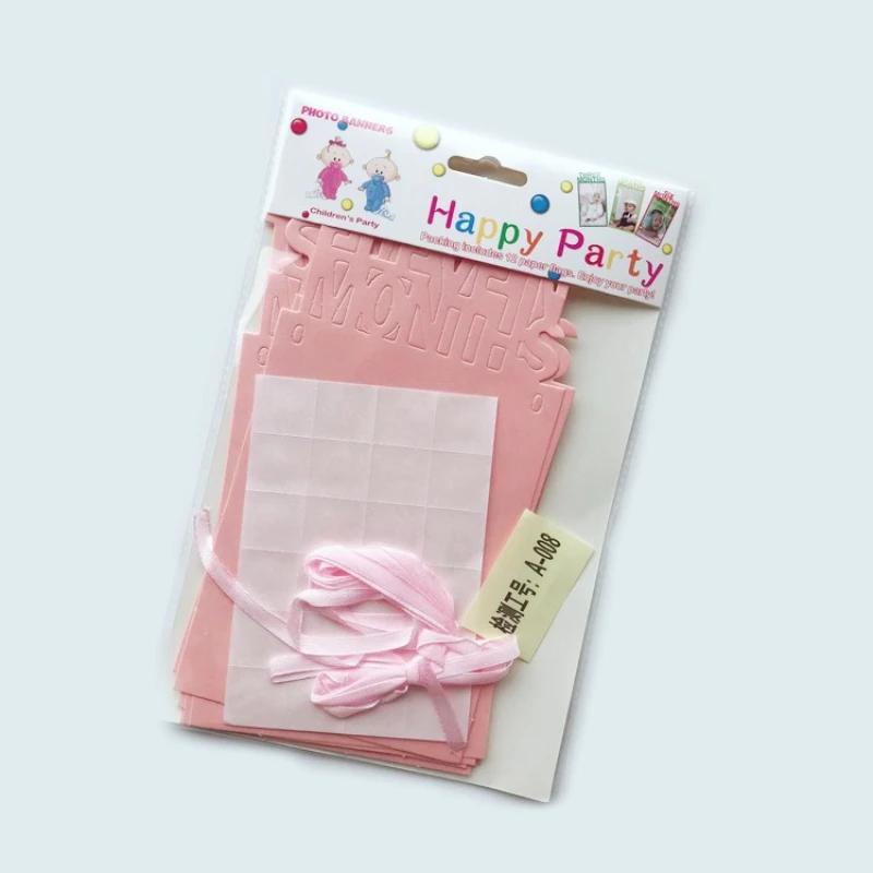 Infant Souvenirs One Year 12 Months Po Banner Baby Boy Girl 1 Year Birthday Party Decoration Garlands Newborn Pography