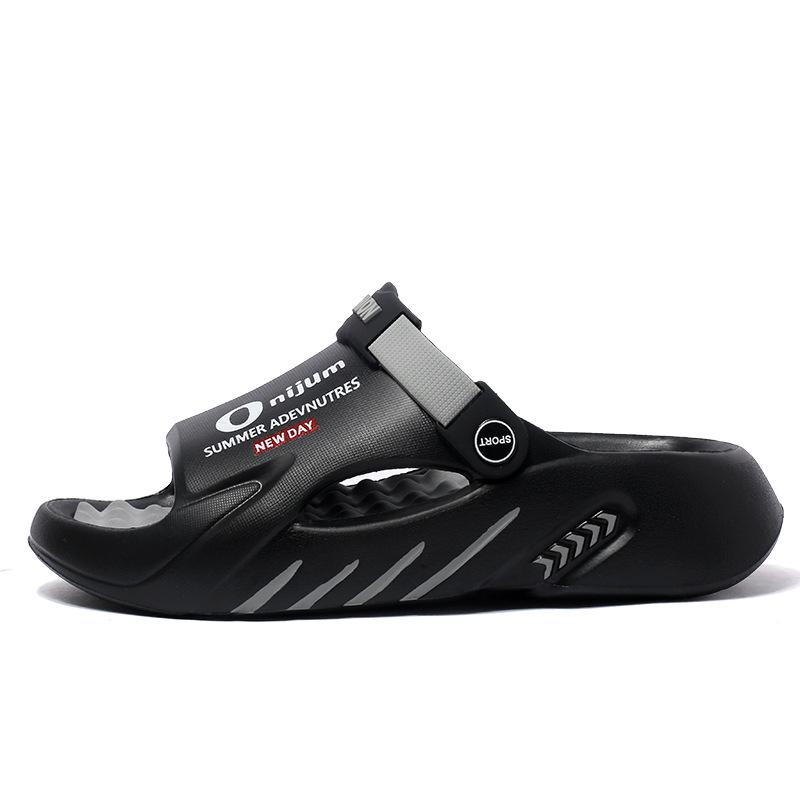 Comwarm New Men Massage Slippers Slides Indoor Outdoor Sandals Beach Casual Shoes Comfortable Sole Men's Slippers Big Size 38-47