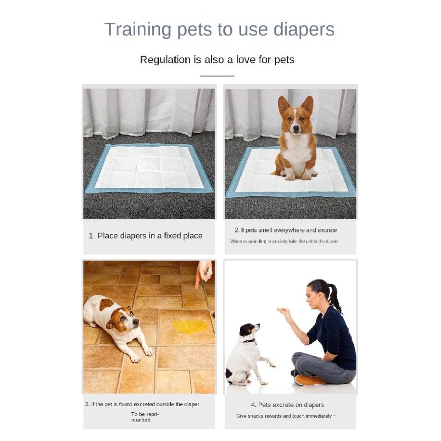 Absorbent Dogs Diapers Disposable Puppy Training Pee Pads Dry Clean Cushion Dog Supplies pañales para perros
