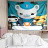 The-Octonauts Print Tapestry, Backdrop, Easy Setup, Ideal for Bedroom, Office & Living Room, with Aesthetic Wall Hanging Decor.