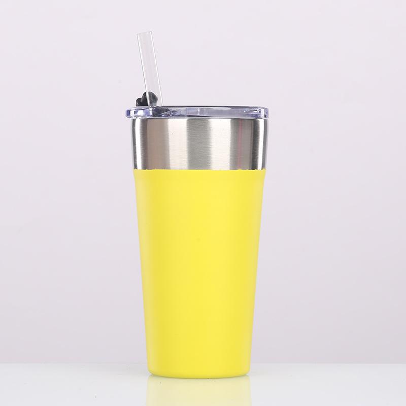 Beer Cup 304 Stainless Steel Double-Layer Vacuum Color Spray Outdoor Water Cup, Creative Car Cup