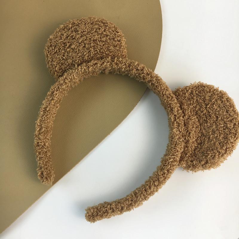 Lolita Plüsch Haarreif Tier Bärenohren Kopfschmuck Felliges Stirnband Niedliches Kopfstück Anime Kostüm Cosplay Zubehör