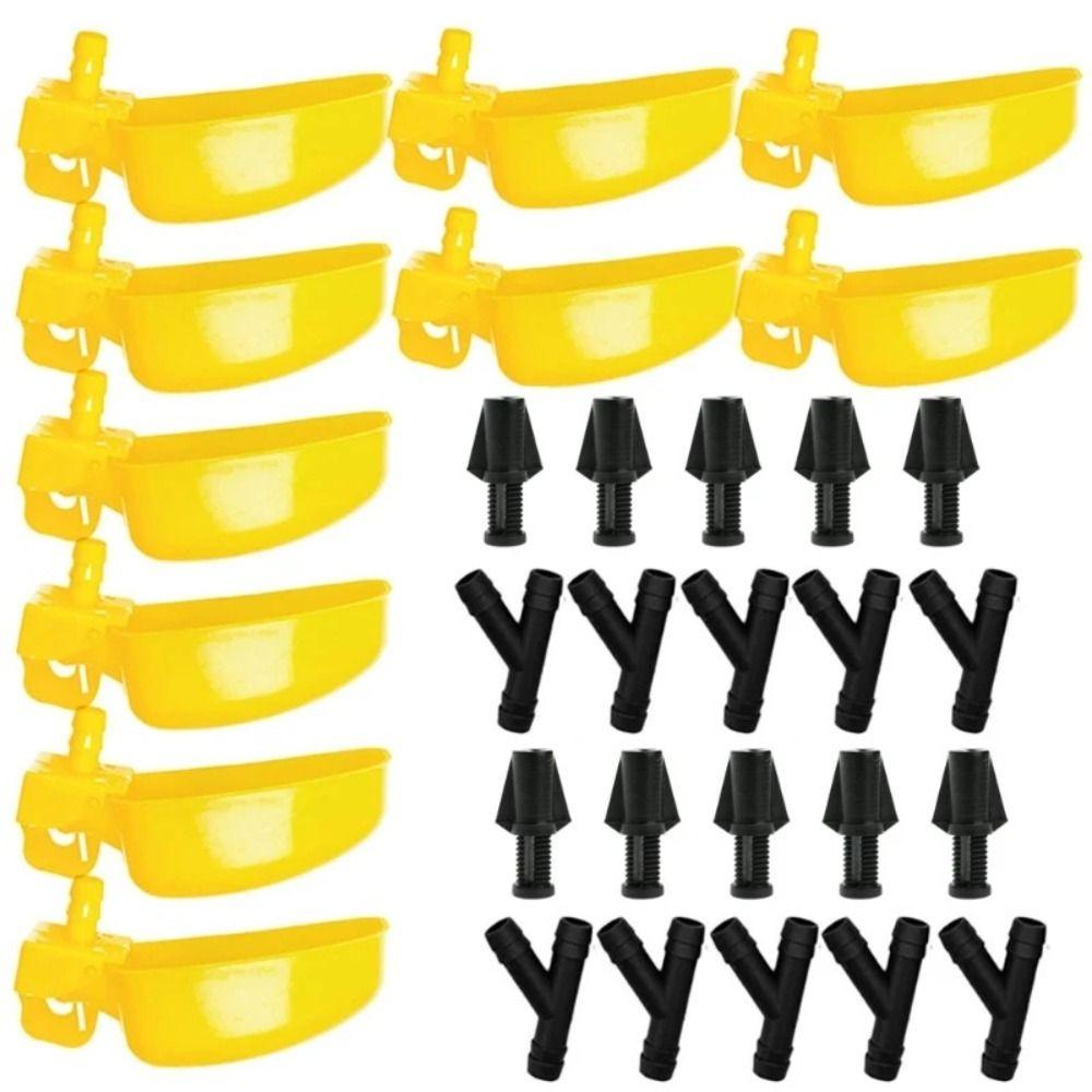12Pcs Automatic Quail Drinking Bowl Suspension Plastic Bird Waterer Feeder Convenient Practical Drinking Cup Bowl Chicks