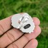 925 Sterling Silver Natural Silver Leaf Jasper Promise Mother Boho Ring Jewelry