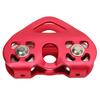 Mountaineering Climbing Double Axle Double Zip Line Trolley Steel Rope Heart Pulley Ropeway Rescue
