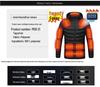 Men's Heated Hooded Cotton Jacket with Carbon Fiber for Outdoor Warmth