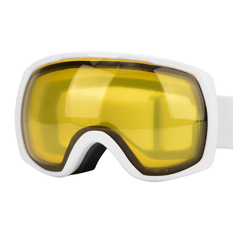 Ski goggles with double-layer anti-fog protection for outdoor sports and mountaineering, unisex, UV protection, compatible with prescription lenses