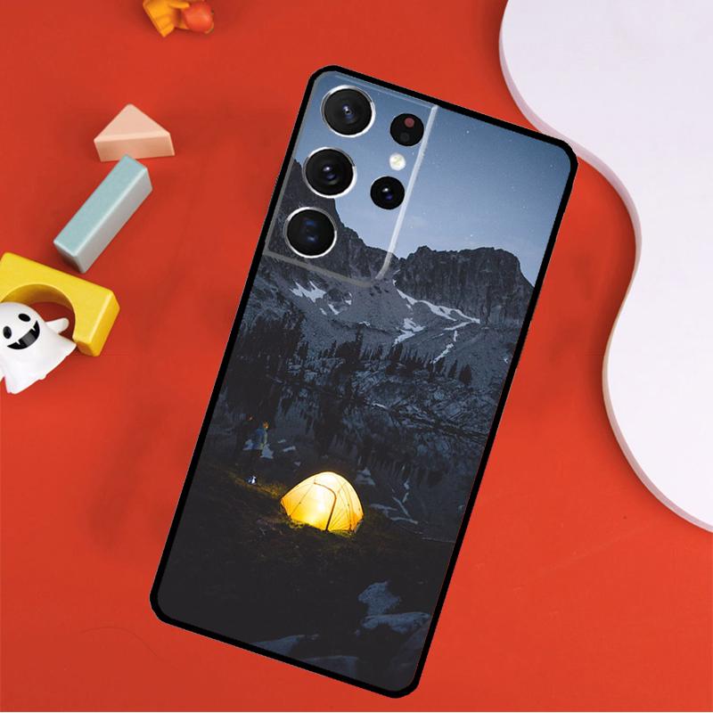 Camping Nature Phone Case For Samsung Galaxy S25 Ultra S24 Ultra S9 S10 S20 S21 S22 S23 Plus S24 FE Cover
