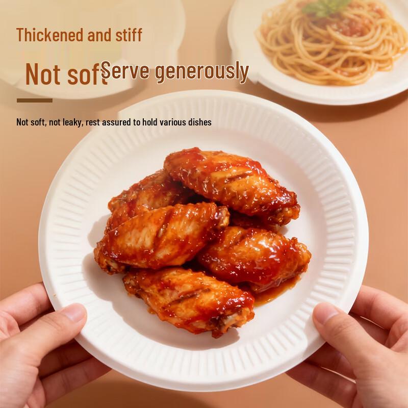 Le San Hao Disposable Biodegradable Paper Plates