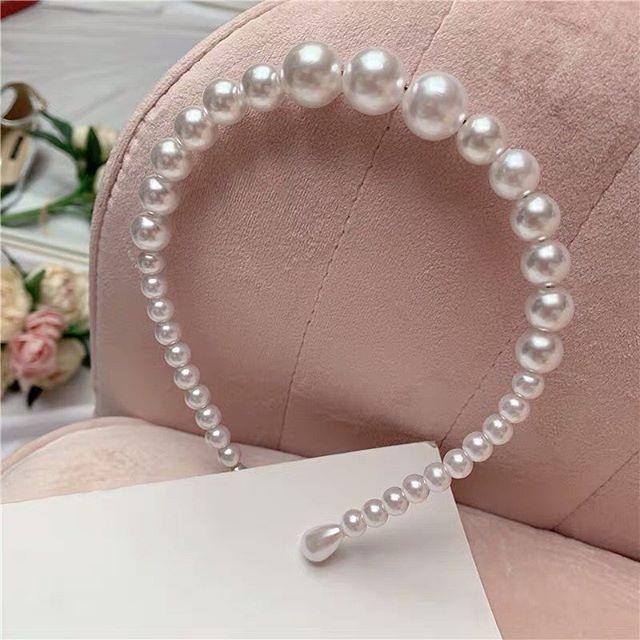 

Lystrfac Новая жемчужная повязка на голову для женщин девочек ободок невесты обруч для волос женские украшения головные уборы свадебные аксессуары для волос