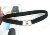Fashion Black And Leopard Print Elastic Waistband With Buckle Design For Formal Events
