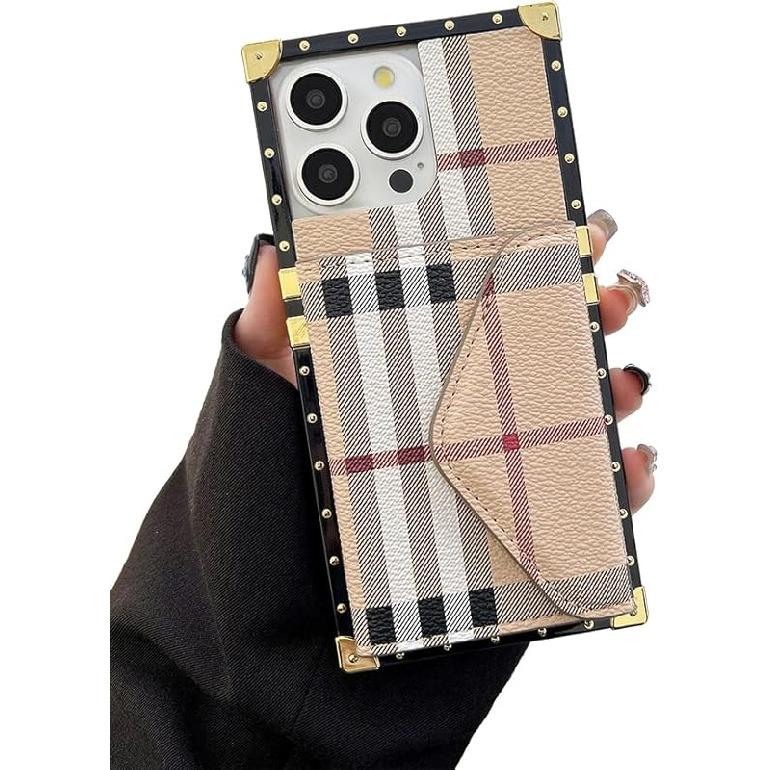 Designed Case for iPhone 16 Pro Max Wallet Case,Flip PU Leather Case with Card Slots Magnetic Clasp Kickstand Classic Style Protective Folio Holder For Iphone 14ProMax