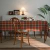 Rectangular Dust-Proof Tablecloth Color Woven Yellow Checkered Thanksgiving Tablecloth Household Decoration Tablecloth