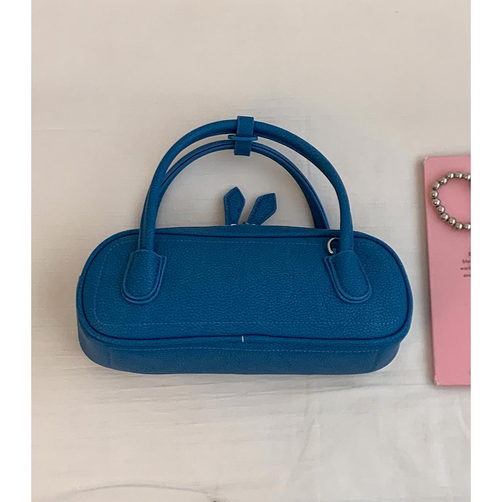 Summer Macaron Color Hand-held Bowling Bag, Stylish and Simple Commuter Bag, Cross-body Small Square Bag