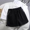 Weiße Sportshorts Damen Sommer Neu Locker Dünn A-Linien-Hose Hohe Taille Lässig Hotpants Dünn