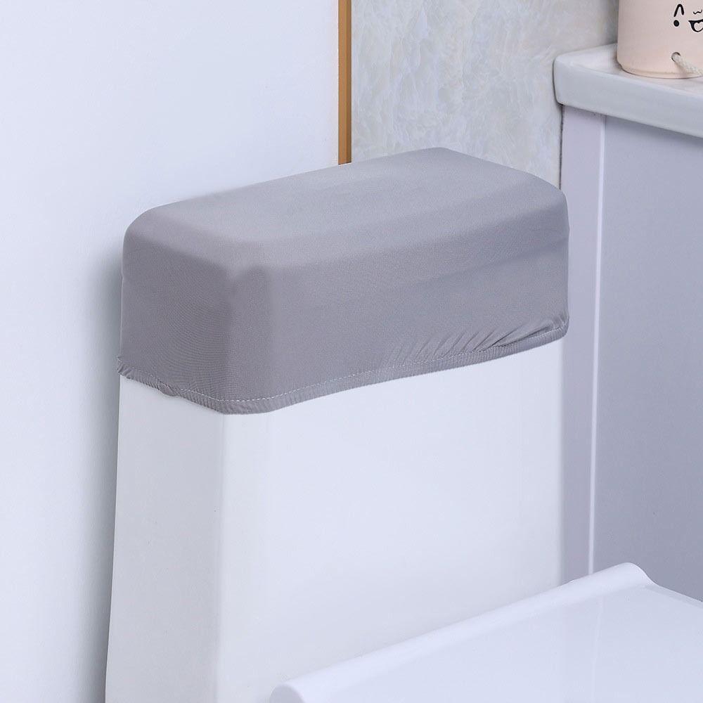 Soft Toilet Tank Dust Cover Stretch Washable Toilet Tank Lid Tray Topper