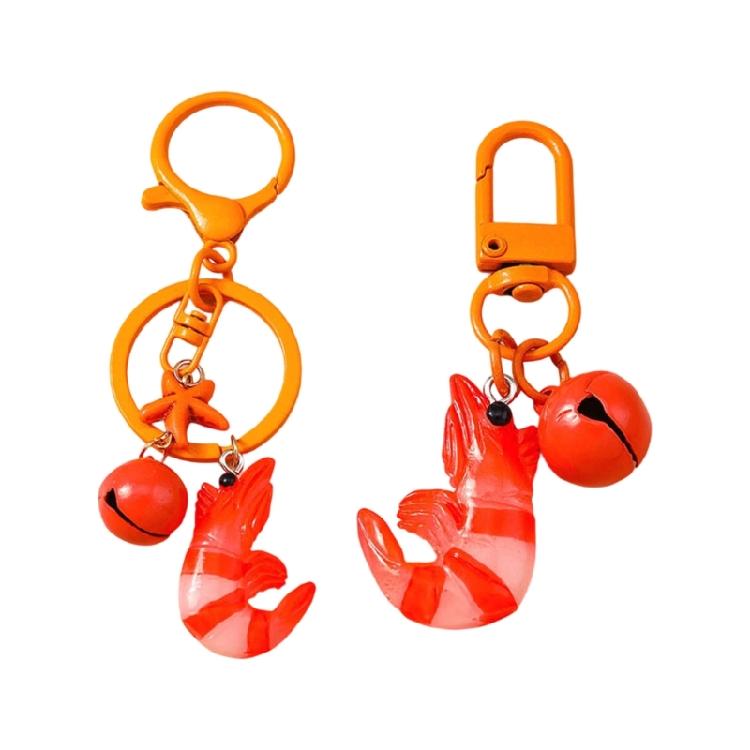 Fashionable Resin Lobster Charm Keychain Lightweight Decorative Pendant Decoration For Women Handbag Gift