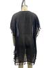 Women's Plus Size Chiffon Tassel Beach Cover-Up Dress