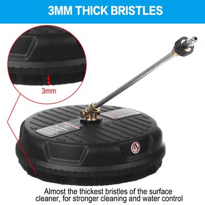 High Pressure Cleaner Rotary Surface Cleaner Jet Floor Cleaning Brushes Pressure Washer Round Disc Power Washer 3600PSI 15 Inches
