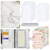 PU Savings Challenges Book Marbling Cash Budget Book Notebook Money Planner  Home Use