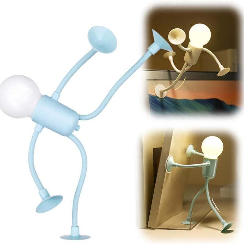 Changeable Shape Funny Sportsman Night Light Button Battery Desk Lamp For Bedroom Bathroom Hallway Kitchen Christmas Decorations