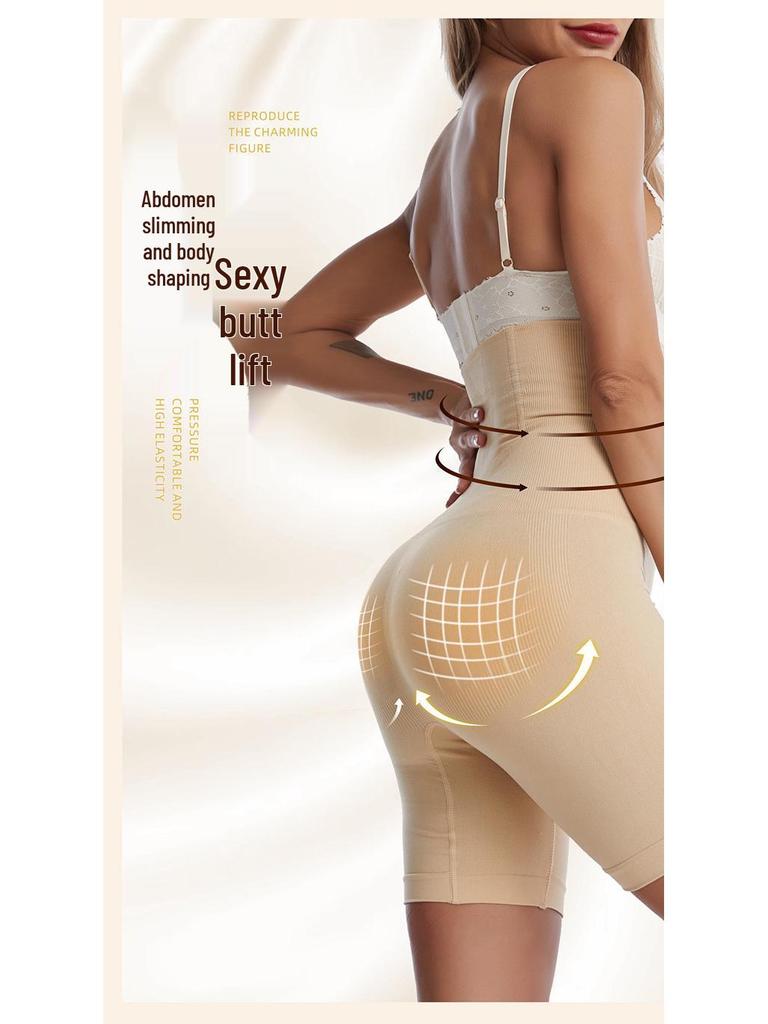 Pantaloni Modellanti Europei e Americani a Vita Alta con Controllo Pancia, Chiusura a Bottoni Regolabile e Sollevamento Glutei