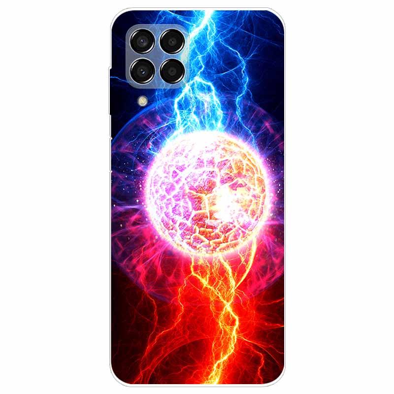 Hülle für Samsung M33 Hülle Marmor Weiches TPU Silikon Handyhüllen für Samsung Galaxy M53 5G Hülle Klarer Bumper M 33 53 Schutz