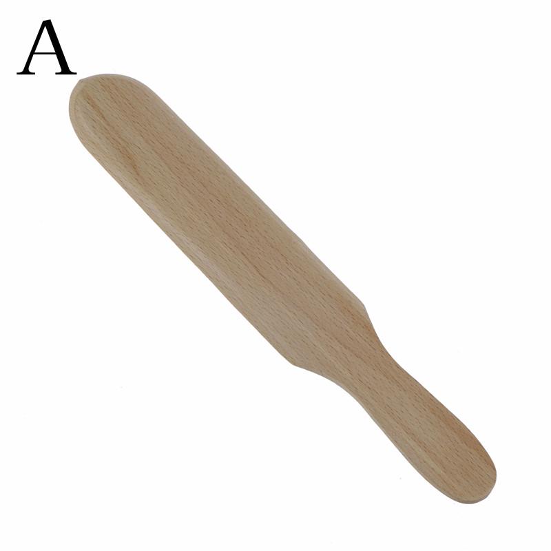 Wooden Pancake Spreader Crepe Tortilla Rake Batter Spreading Kitchen Utensil