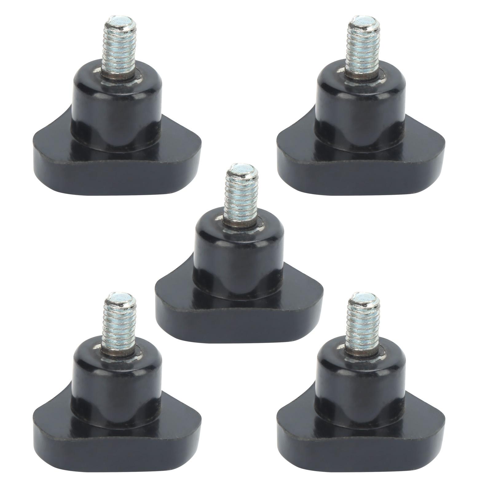 

5Pcs Knob Bolt Lathe Hand Grip Twist Knob Nut Screw Triangle Locking Handle HardwareM6x32x10