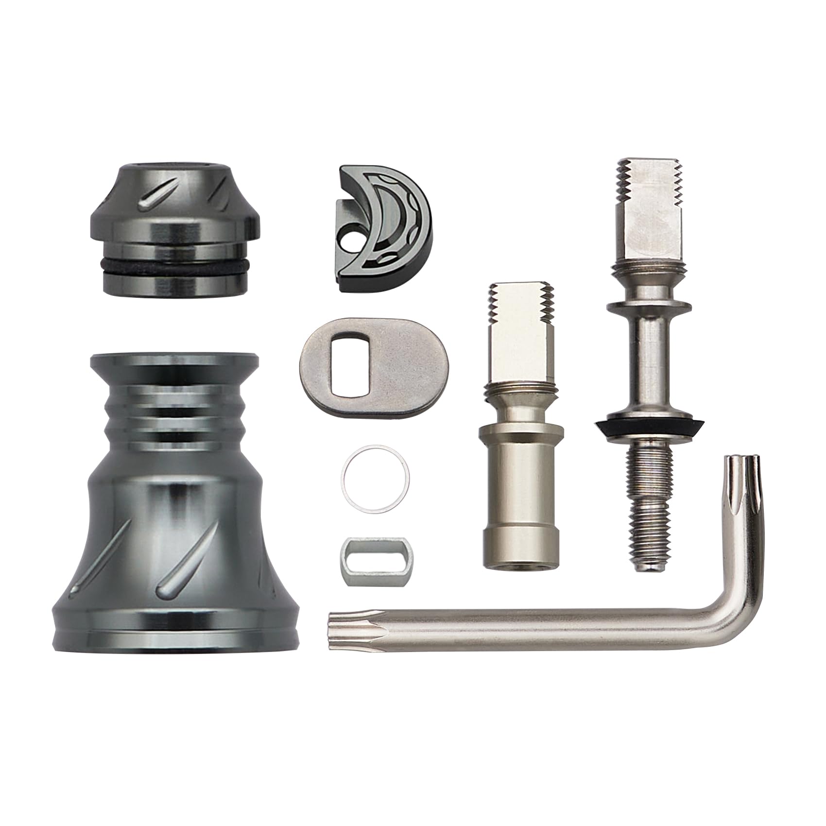 

HEIGHTEN Improved Reel Handle Skirt for HEIGHTEN Spinning Reel Handles Gray Type B Variable V3.0 (Dark (22STELLA/23AIRITY Color) - - Length) (1032)