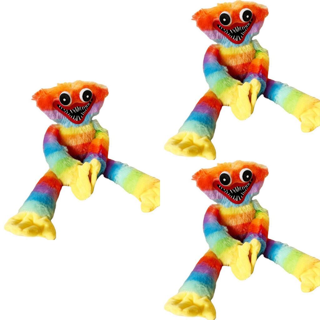 Peluche Huggy Wuggy Arcoíris - Inspirado en el Juego Poppy Playtime Suave Y De Alta Calidad