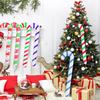 48cm Christmas Inflatable Ball Pendant Colored Xmas Print Ball Decoration Ornament Celebration Ball Party Home Festive Decor
