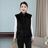 Autumn and Winter New Fleece Vest Women's Middle-aged Coral Fleece Warm Outer Wear Women's Vest Double-sided Fleece Vest