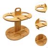 Countertop Wine Rack Storage Shelf Organization, Bamboo Bottle Holder Shaped for