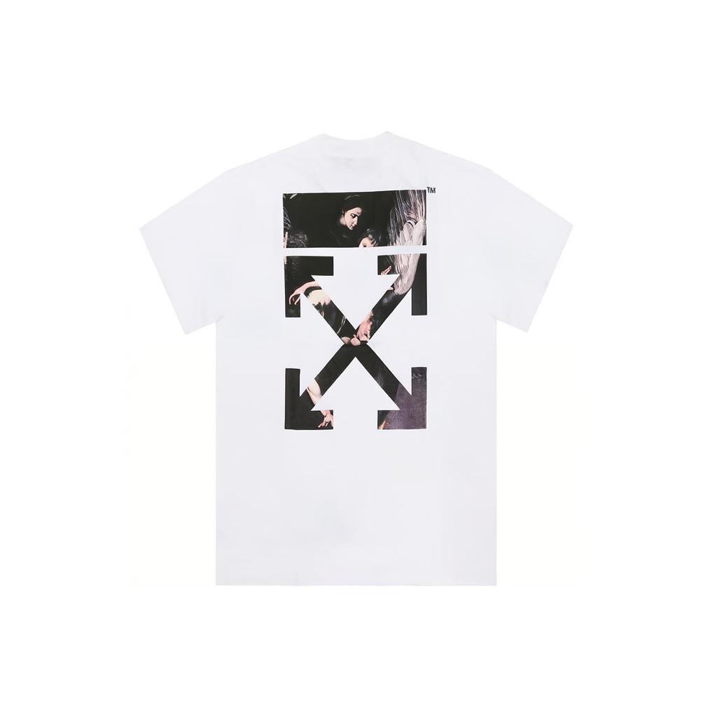 OFF WHITE Oversized Fit Caravaggio Arrows T Shirt OMAA038S201850040188