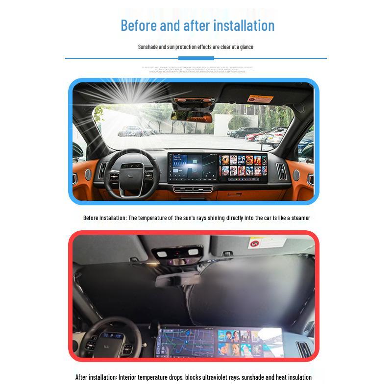 Ideal L7 Car Window Sunshade: Opaque Sun Protection & Insulation for Camping Privacy