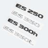 3D Metal Car Letters Rear Trunk Badge Sticker For Lexus Series ES200 ES240 ES250 ES300 ES350 Chrome Glossy Black Emblem