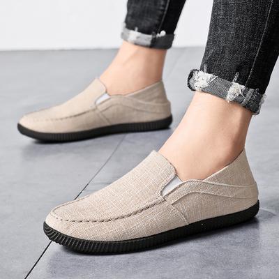 Herren Canvas Schuhe Slipper Mode Sneaker Atmungsaktiv Herren Tenis Masculino Freizeitspaziergang Flats Männliche Trekkingschuhe Herren Mokassins
