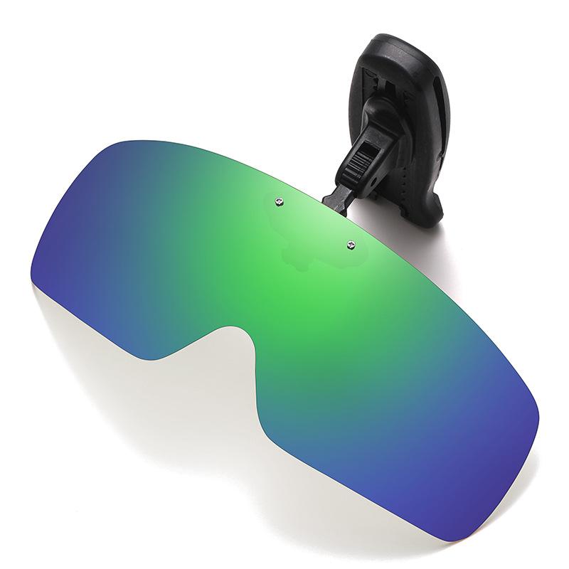 Non-Polarized Clip On Sunglasses for Men Night Vision Polarized Hat Visors Clips Hat Clip On Adjustable Eyeglasses Men's Fishing Cycling Golf Eyewear